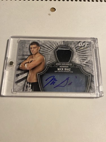 Nick Diaz #FAR-NID 2012 Topps UFC Bloodlines Fighter Autograph Relics card