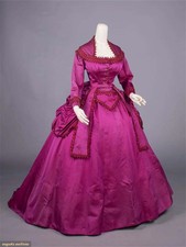 Historical Victorian Royal Ball Gown Colonial Civil War Southern Belle Dress