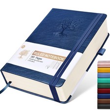 Lined Journal Notebook -365 Pages A5 Thick Journals for Lined, Darkblue