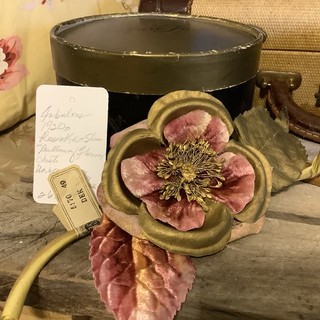 2647🌟Antique 1920s PINK Rosenthal Sloan Millinery Flower Cluster Unused Tags
