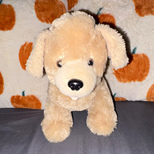 Beige Washable Dog Plush Stuffed Puppy Toy Small 6-14 in 2010 