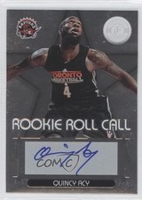 2012-13 Totally Certified Rookie Roll Call Silver Quincy Acy #71 Auto 0z9
