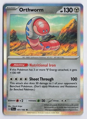 Orthworm - PAL #151/193 SV02: Paldea Evolved Rare Holo NM
