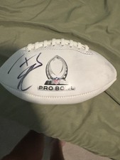 Tj Watt Autographed Football 2023 Probowl