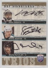 2006-07 Be a Player Signatures Trios 20/25 Steve Bernier Milan Michalek Auto 0c3