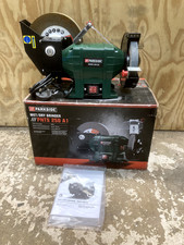Parkside Dual Wheel Wet & Dry Bench Grinder PNTS 250 A1 Workshop Garage