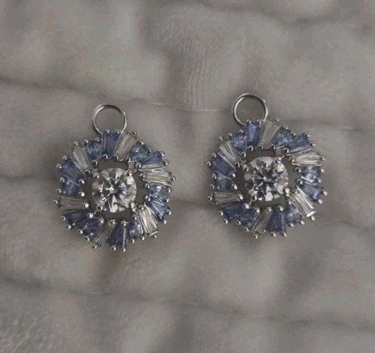 Swarovski crystal stud/dangle Earrings - image 2