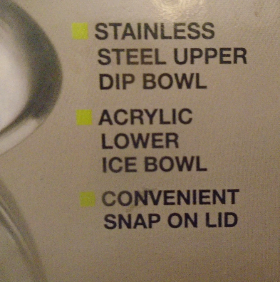 PRODYNE ICED DIP из нержавеющей стали и акрила погружения чашка 3 изделия комплект 22 унций * новый * - Изображение 2 из 3