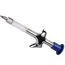 Silver Blue Grease Tool Aluminum Alloy+Plastic Chain Injector  Outdoor Sports
