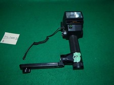 SUNPAK Auto 544 Thyristor Handle Flash 35mm Camera Bracket PC Sync Cord Tested