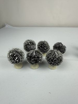 #ad Hawthorne Village Winter Evergreen Shrub 6pc Set 91229C $29.99