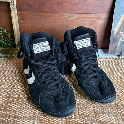 Matman Wrestling Shoes Black Size 10 Adult Lace Up