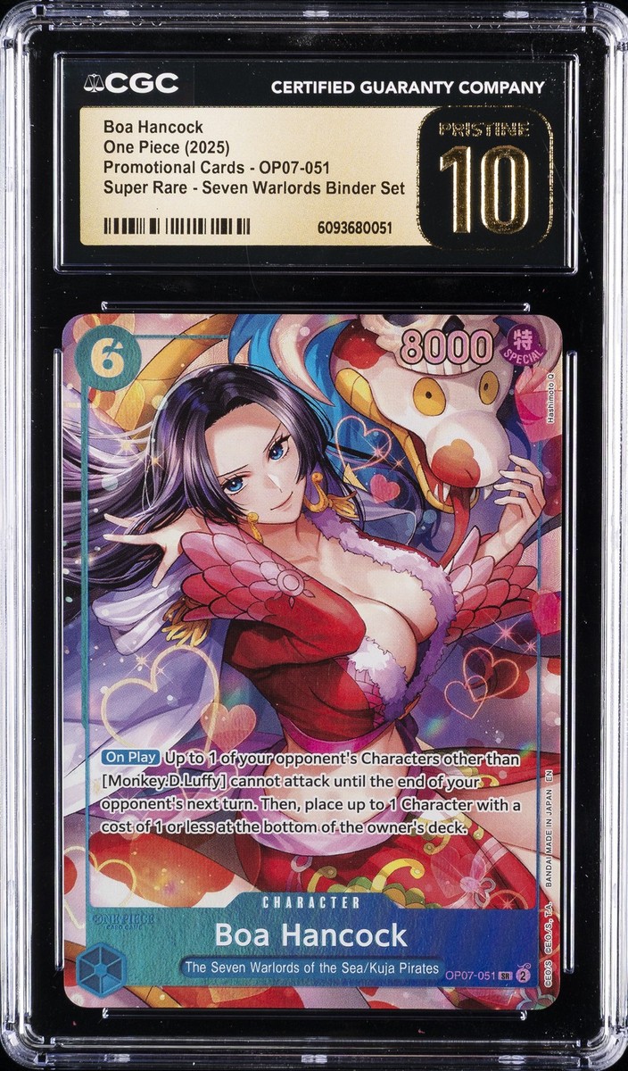2025 ONE PIECE #OP07-051 BOA HANCOCK CGC 10 PERFECT | eBay