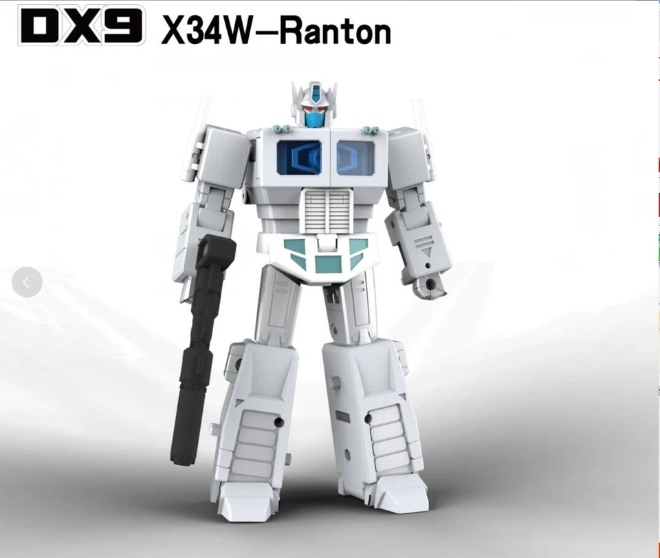 DX9 Toys X34W War in Pocket City Commander white Optimus Prime Figure - Image 3 of 4