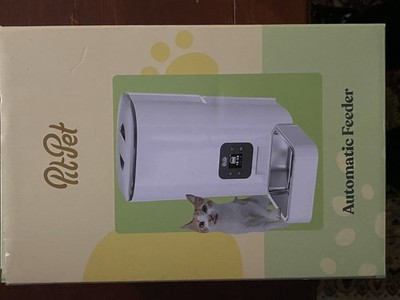 PitPet Automatic Feeder for Cats, Freshness, Voice Playback, Dual Power, CE FCC 