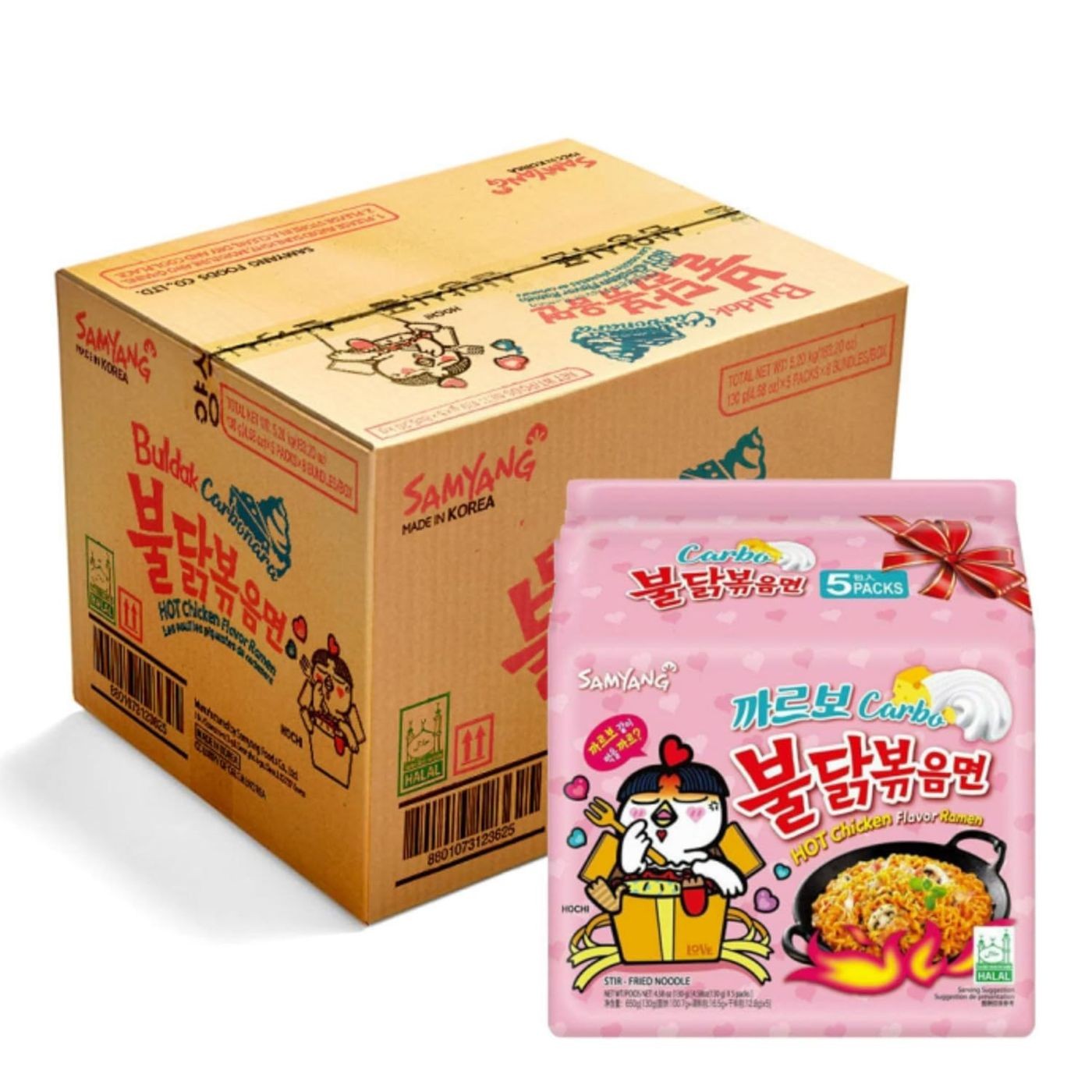 Samyang Hot Chicken Carbonara Flavor 40er Pack a 130g Ramen