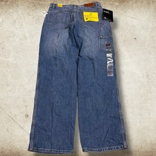 Vintage Ecko Unltd. Jeans da falegname larghi uomo taglia 34x34 Y2K larghi hip hop nuovi con etichetta