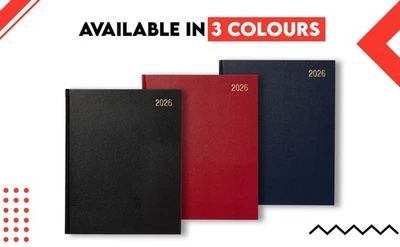 MORGAN'S DIRECT Quarto Desk Diary Week To View With Appointments Planner Hard Cover 2026