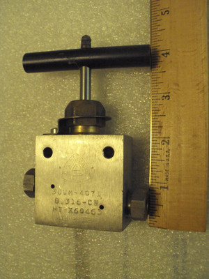 Autoclave Engineers 30VM-4071; G-316-CW; HT-X60463; Hi Press Valve; 30K psi