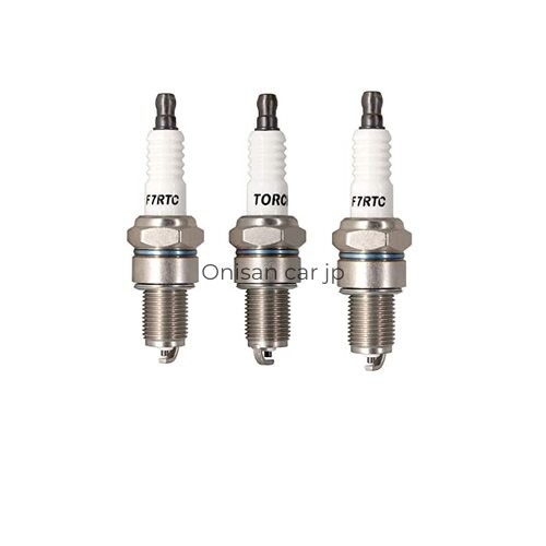 Three TORCH F7RTC spark plugs replace NGK 5534 BPR7ES V-LINE-19 spark plugs