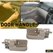 Car Inside Interior Door Pull Handle Left Right Beige For Toyota 2005-15 Tacoma