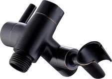 Solid Metal Shower Arm Diverter with Holder for Hand Held Oil Rubbed Bronze