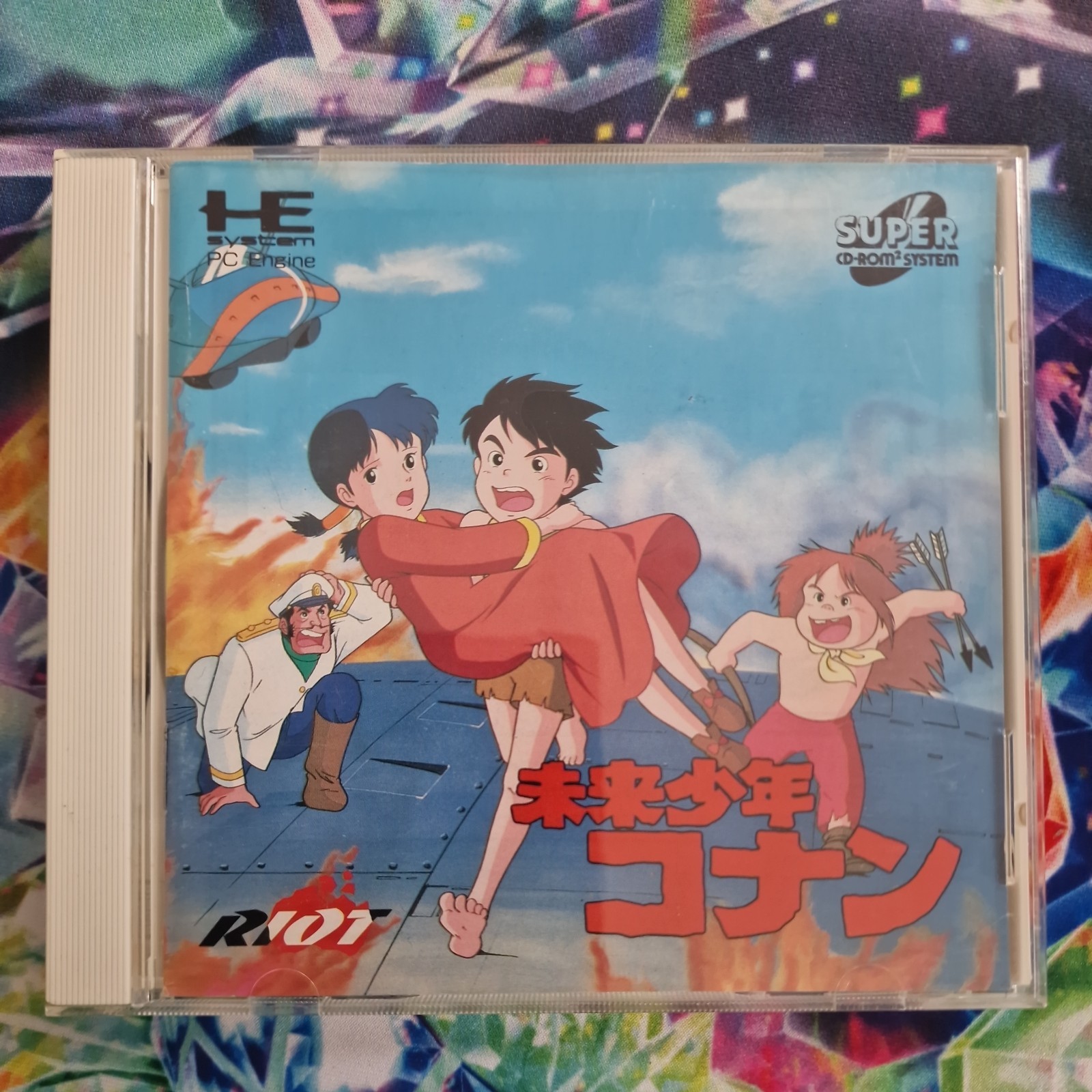 PC Engine Super Cd-rom CONAN THE BOY IN FUTURE tested and complete with manual