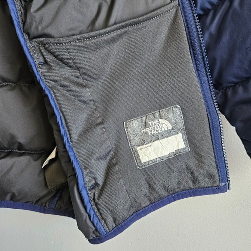 North Face Puffer Jacket Kids XL Womens S/M 550 Down Navy Blue Coat Warm Outdoor - Picture 5 of 14