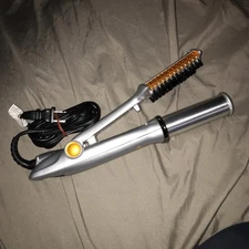 WORKING Instyler IS1001 Rotating Hot Hair Flat Iron Straightener Orange 1.25”