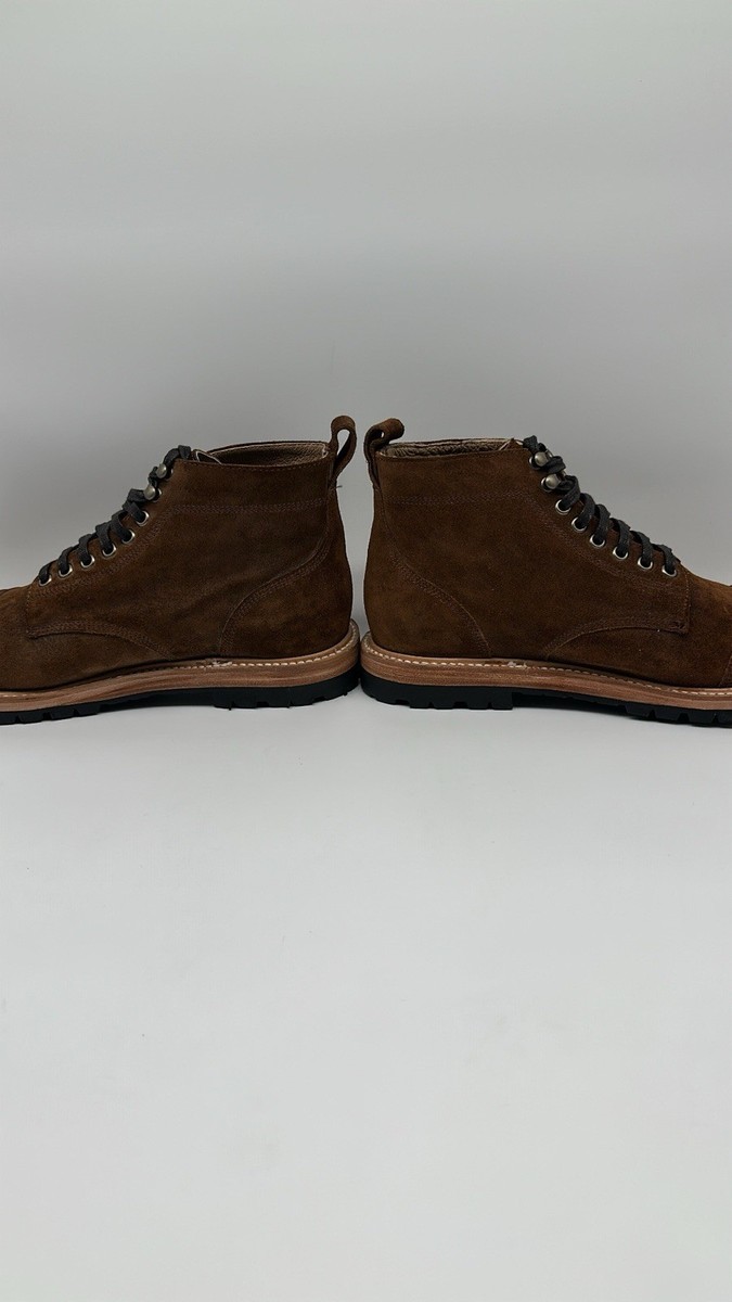 Taylor Stitch Cap Toe Moto Boot in Snuff Weatherproof Suede  display picture 2