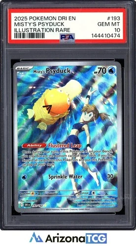 Pokemon 2025 Misty's Psyduck 193/182 IR Destined Rivals GEM MINT PSA 10