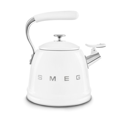 SMEG Wasserkessel Wasserkocher 2,3L Induktion Edelstahl Weiß WKF01WH