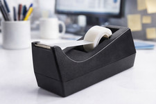 Desk Tape Dispenser Non-Slip Base Heavy Duty Office Tape Holder Black Desktop
