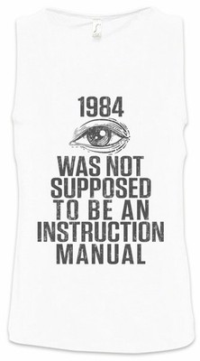 An Instruction Manual Herren Tank Top Freies George Denken Menschenrechte Orwell