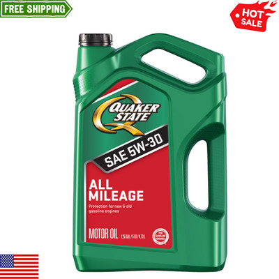Quaker State All Mileage 5W-30 Motor Oil, 5 Quart
