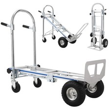 3 in 1 Aluminum Hand Truck Folding Dolly Cart 770 lbs Capacity Heavy Duty