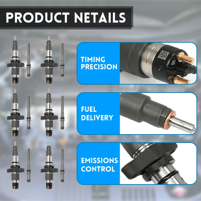 6PCS Fuel Injector Bosch For 04-09 Cummins Dodge Ram 2500 3500 5.9L 0445120238 - Изображение 2 из 4