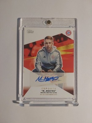 Topps Bayern München Team Set 2021-22 M_Mestre Auto E-Sport FIFA Parallel Rare