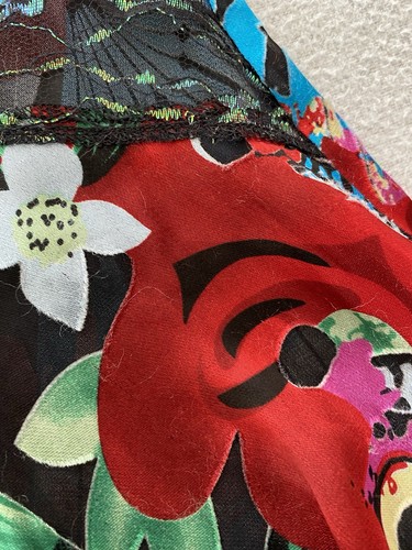 DREAMKEEPER COLLECTION JACKET SZ S/M WOMENS SILK BLEND RED FLORAL SEE DETAILS - Picture 7 of 14