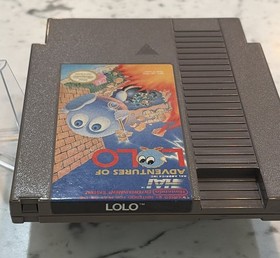Adventures of Lolo (Nintendo NES) &ndash; Authentic Cartridge &ndash; Tested & Working