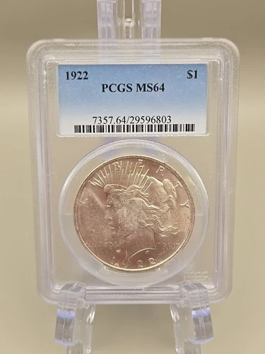 1922 Peace Silver Dollar $1 - PCGS MS64
