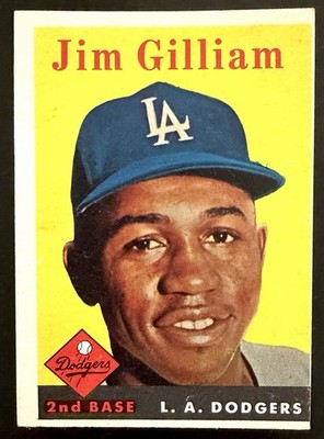 1958  Topps Baseball #215 Jim Gilliam EX mc Los Angeles Brooklyn Dodgers