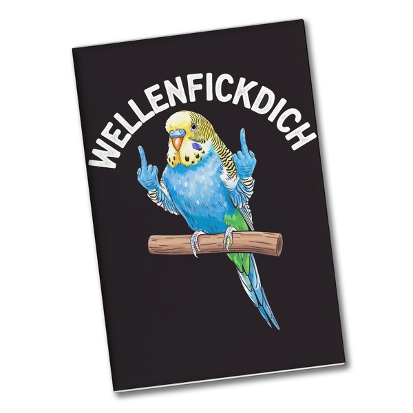 Wellensittich Mit Mittelfinger Souvenir Souvenir Magnet Wellenfickdich-image