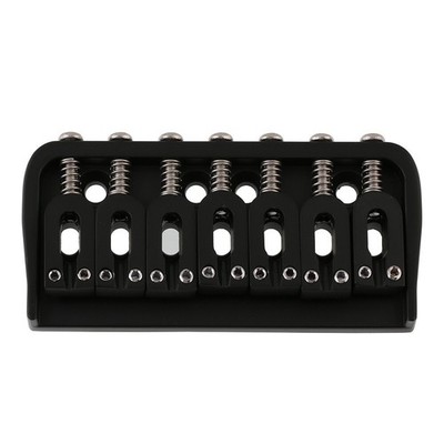 7 String Guitar Fixed Bridge Metal Hardtail Bridge for ST/TL Style Guitar Black 
