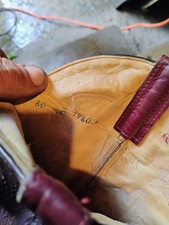 Burgundy With Gold Tips Python Snake Skin Cowboy Boots