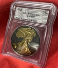 💎2025 $1 Silver Eagle, Black Ruthenium & Gold  1 of Only 500 Minted ICG BU💎