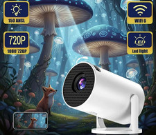 Full HD 720P Portable Video Projector HY200 - HDMI, USB  PC Compatible