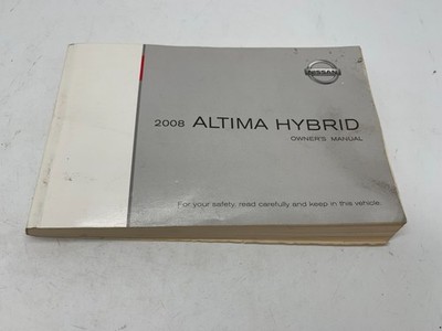2008 Nissan Altima Hybrid Owners Manual OEM
