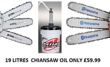 CHAINSAW BAR CHAIN OIL BULK BUY 19 LITRE KEG STIHL HUSQVARNA ETC  