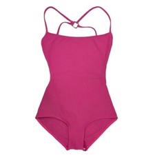 LOUIS VUITTON Vintage LV Logo Monogram Swimsuit 36 Bodysuit Pink Nylon Rank AB